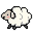 180 BPMに合わせて動く羊のドット絵アニメーション